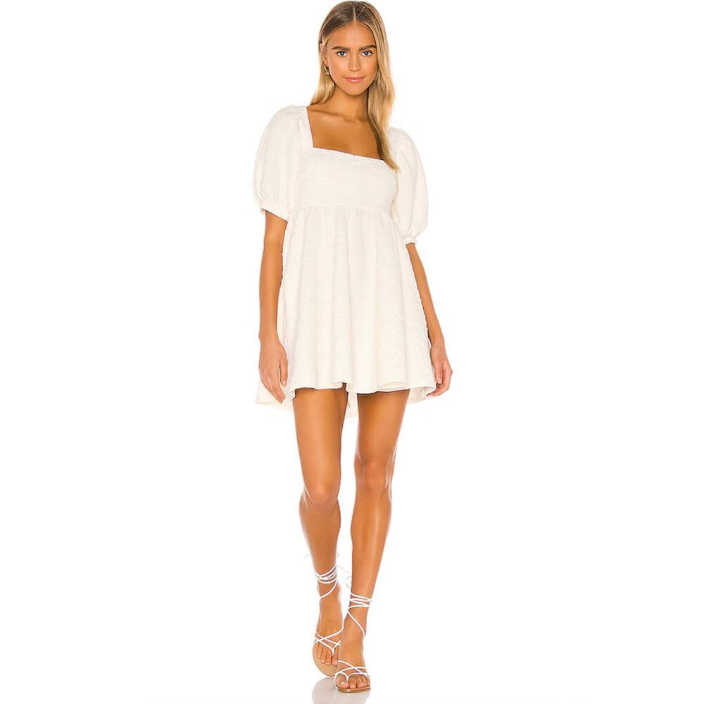 New Free People Violet Mini Dress in White Women's Size S